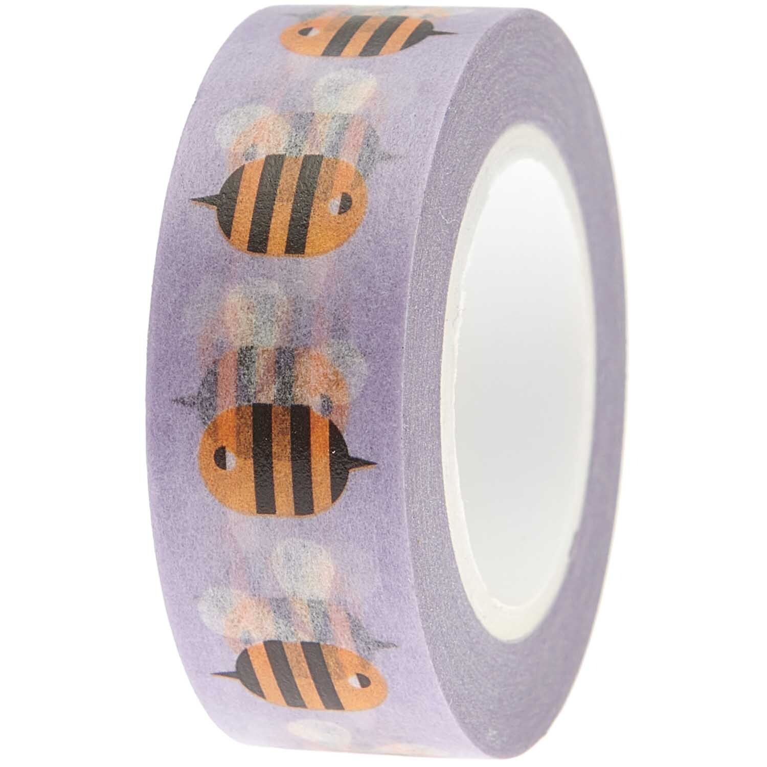 Paper Poetry Tape Bienen lila 15mm 10m