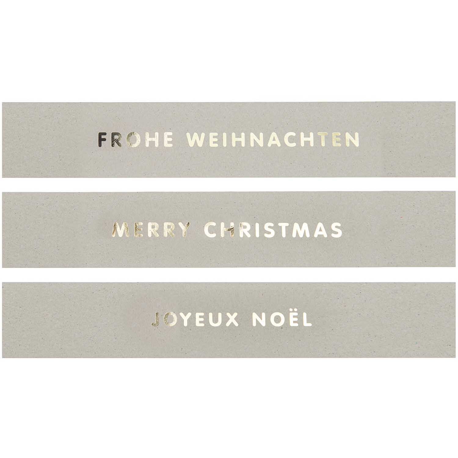 Paper Poetry Papierstreifen weihnachtlich 7x42cm 3 Stück