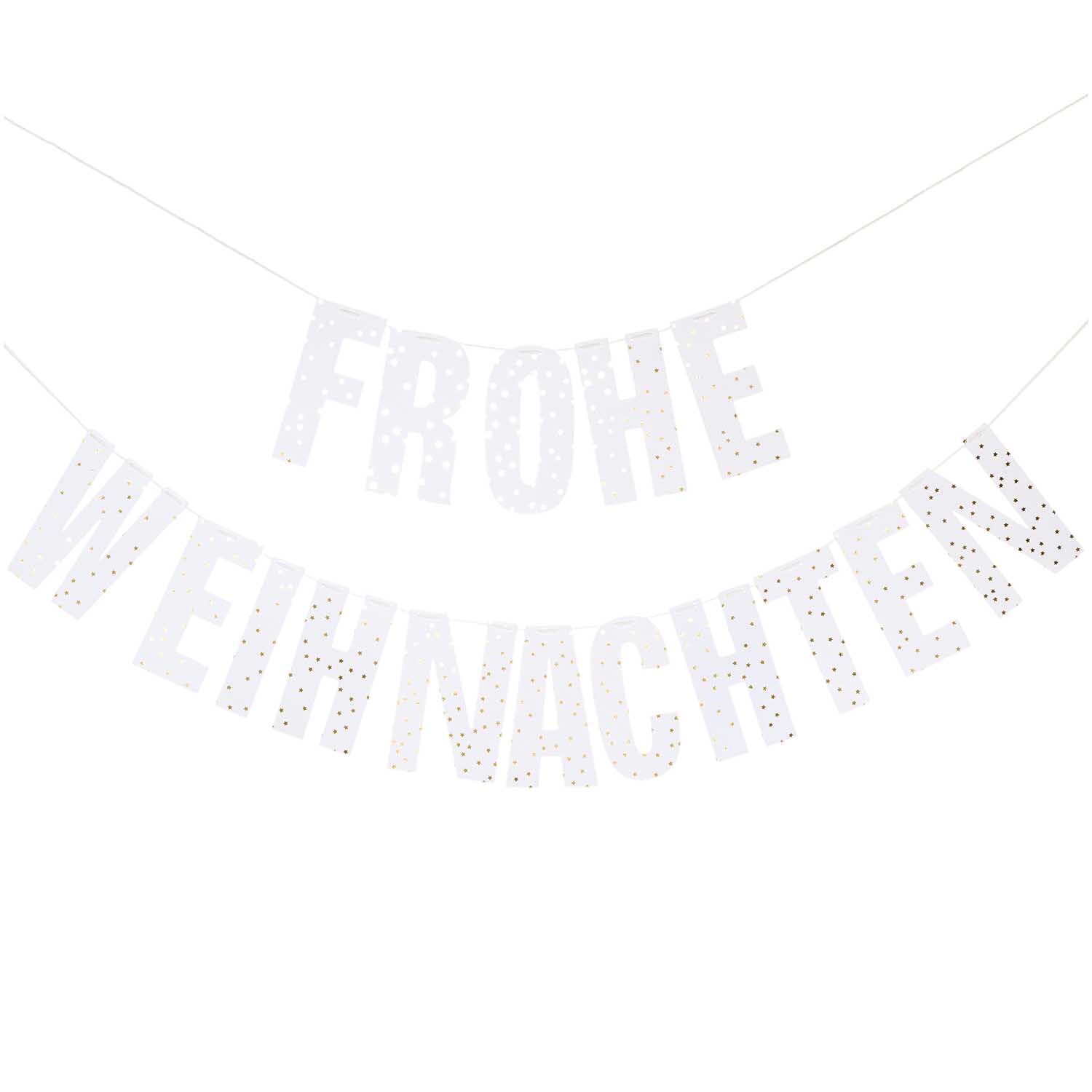 Paper Poetry Girlande Frohe Weihnachten 3m Hot Foil