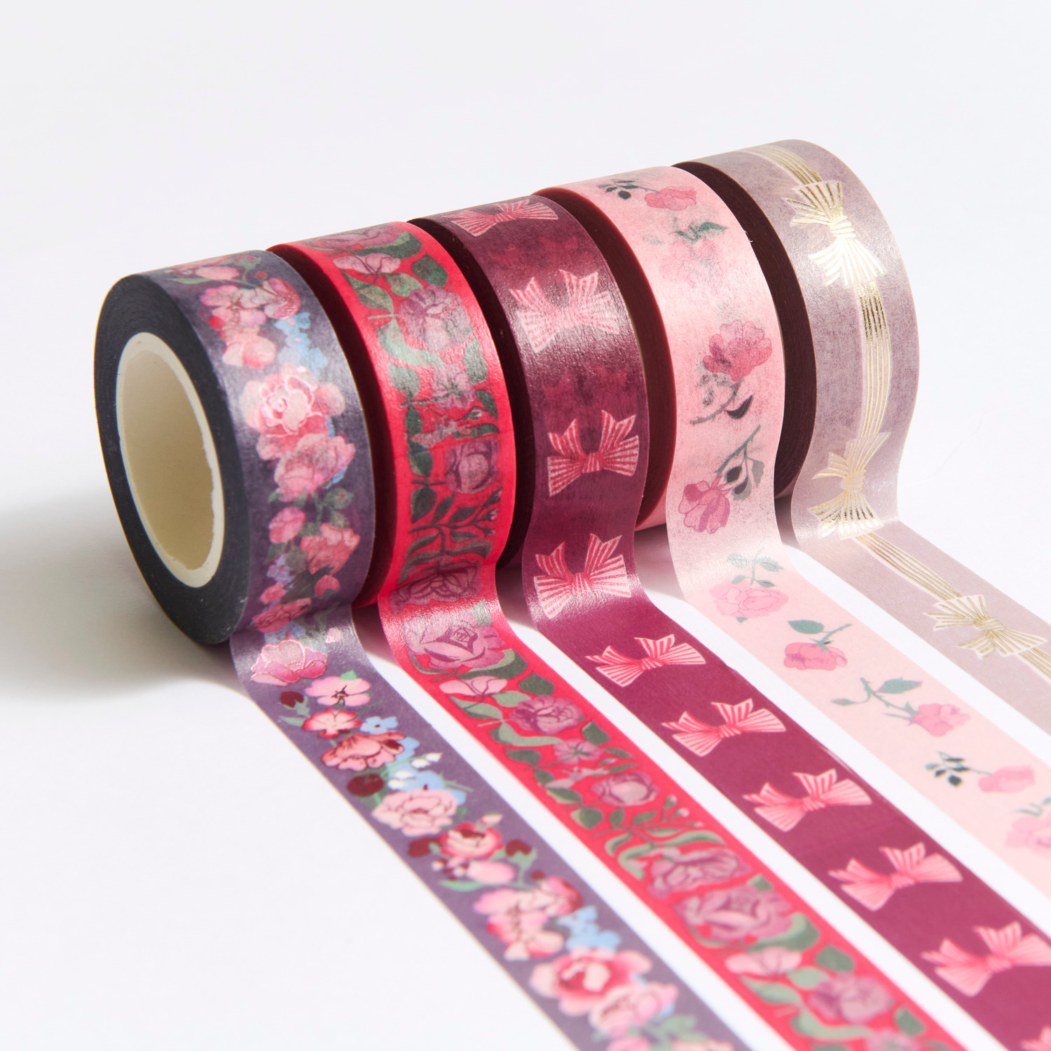 Paper Poetry Tape Set La Vie En Rose Pink/Rosa