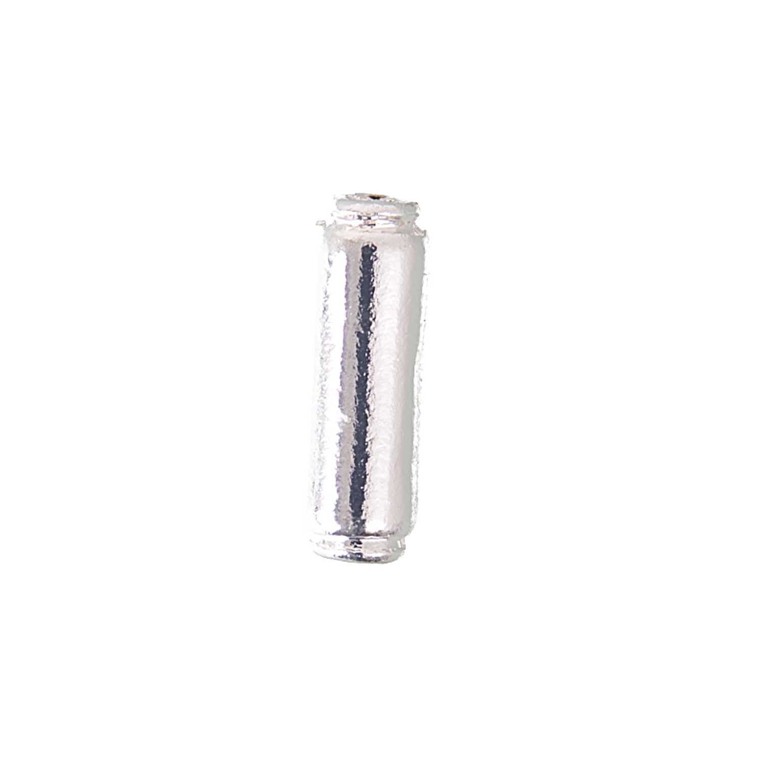 Verschluss Tube silber 17x6mm