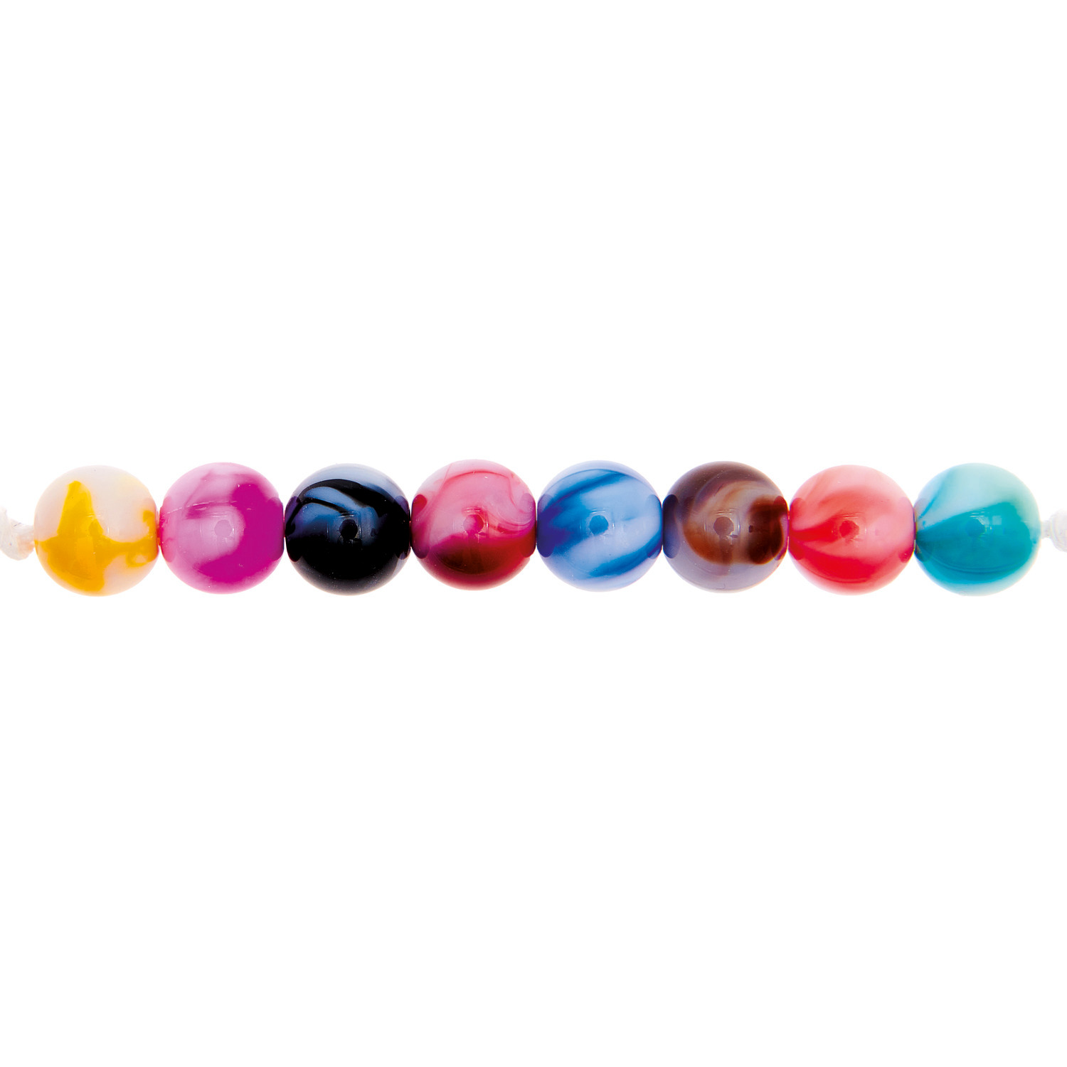 itoshii Tie-dye Perlen multicolor 8mm 48 Stück