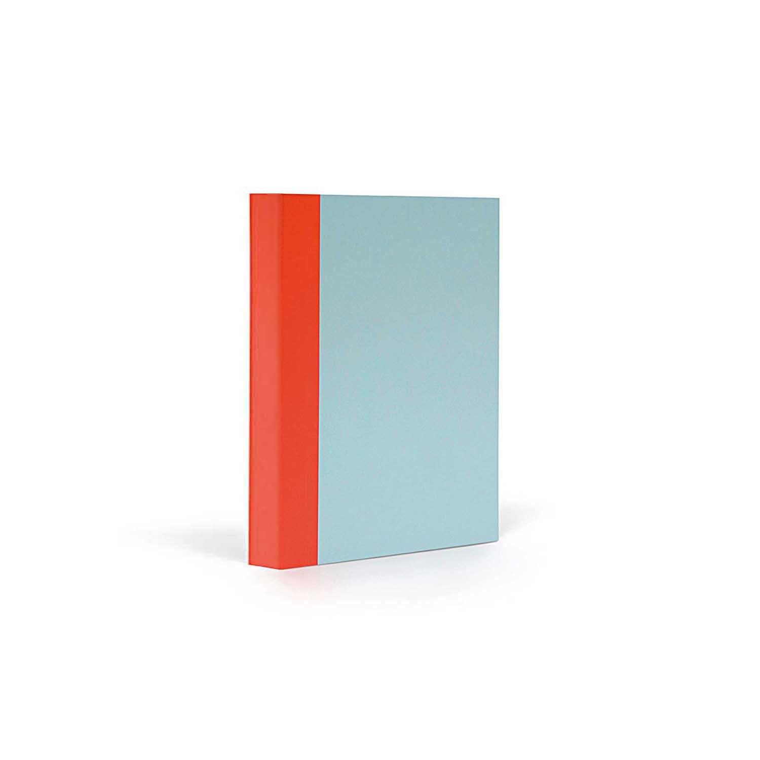 Notizbuch A6 liniert skyblue-warmred