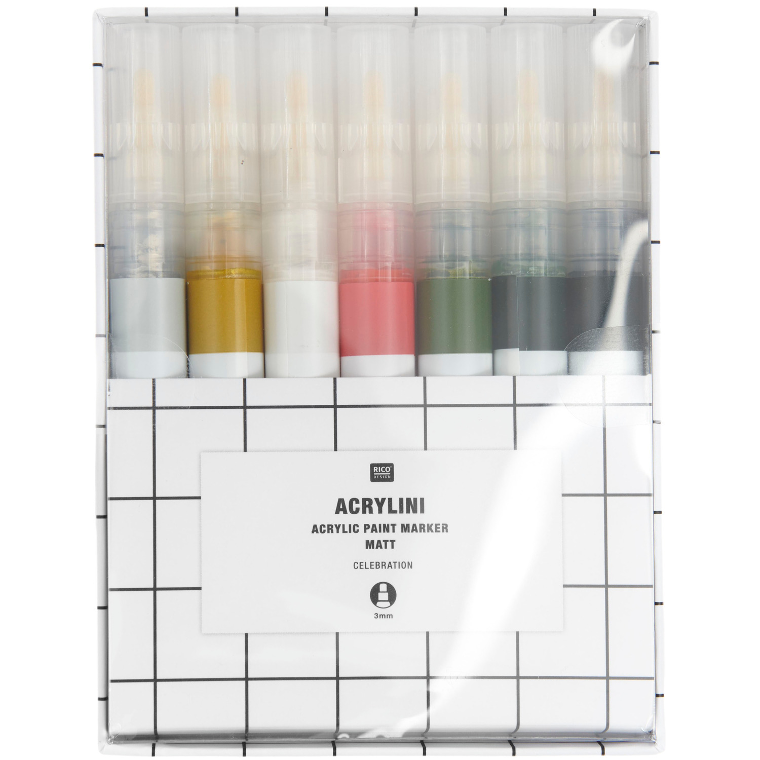 Acrylini Marker Set Celebration inkl. 2 Metallic Farben