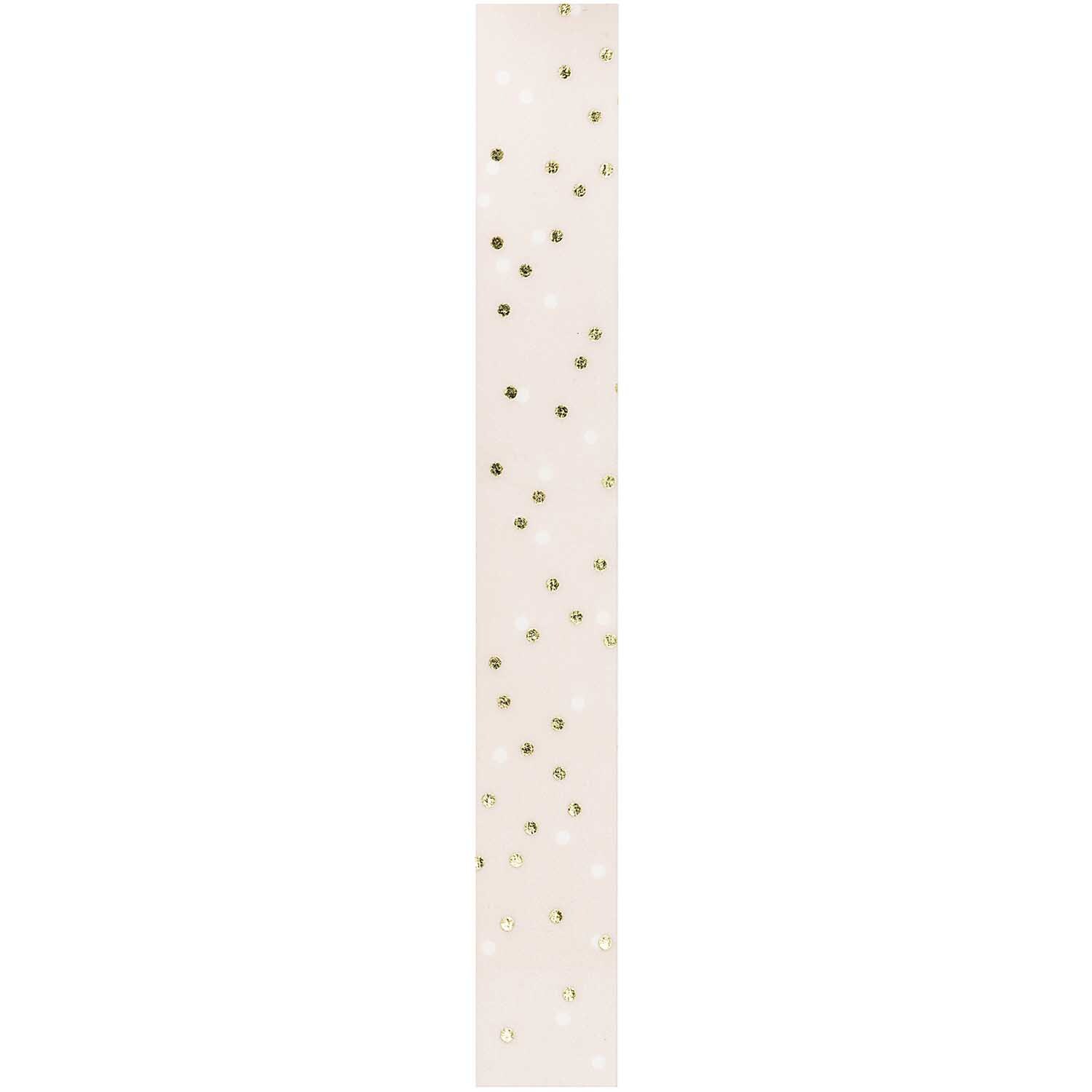 Paper Poetry Tape Punkte puder-gold 1,5cm 10m