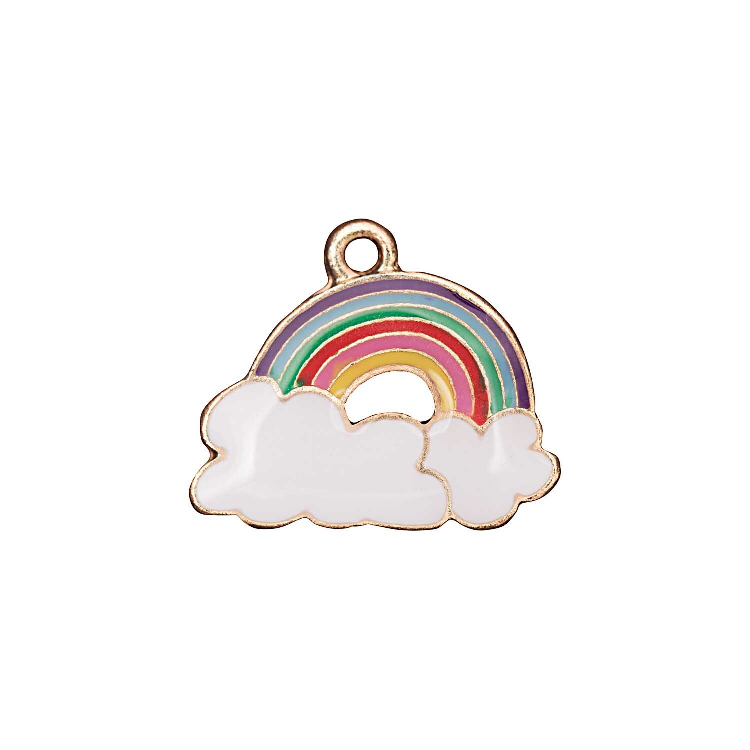 Anhänger Regenbogen 16x13mm Emaille