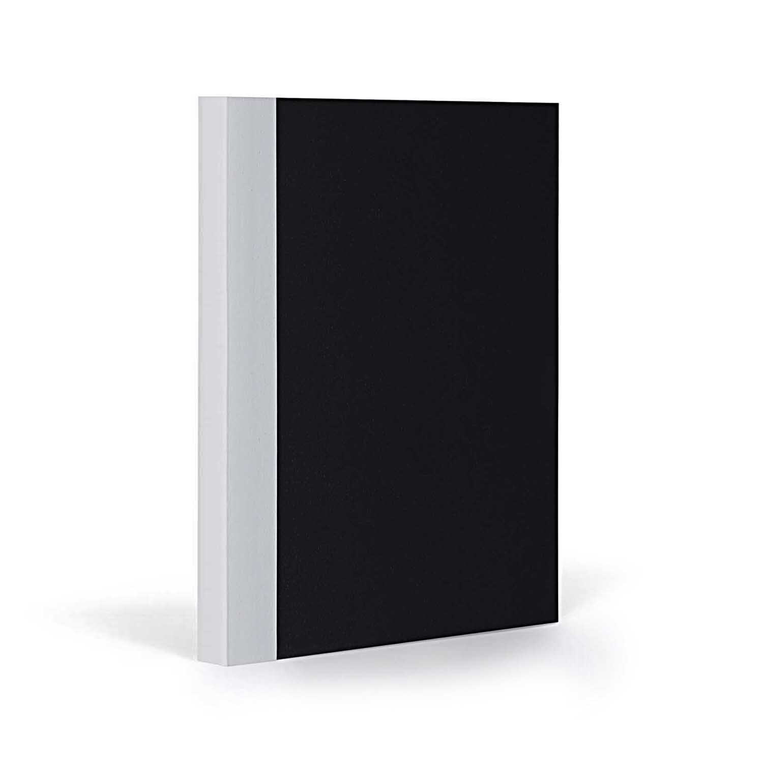 Notizbuch A5 kariert black-cool grey