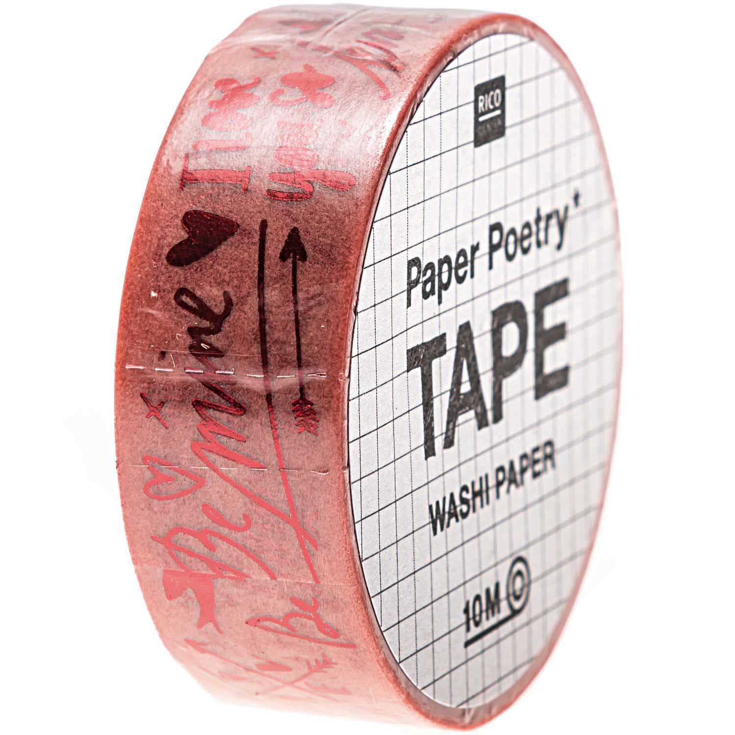 Paper Poetry Tape It must be love Schriftzüge 1,5cm 10m