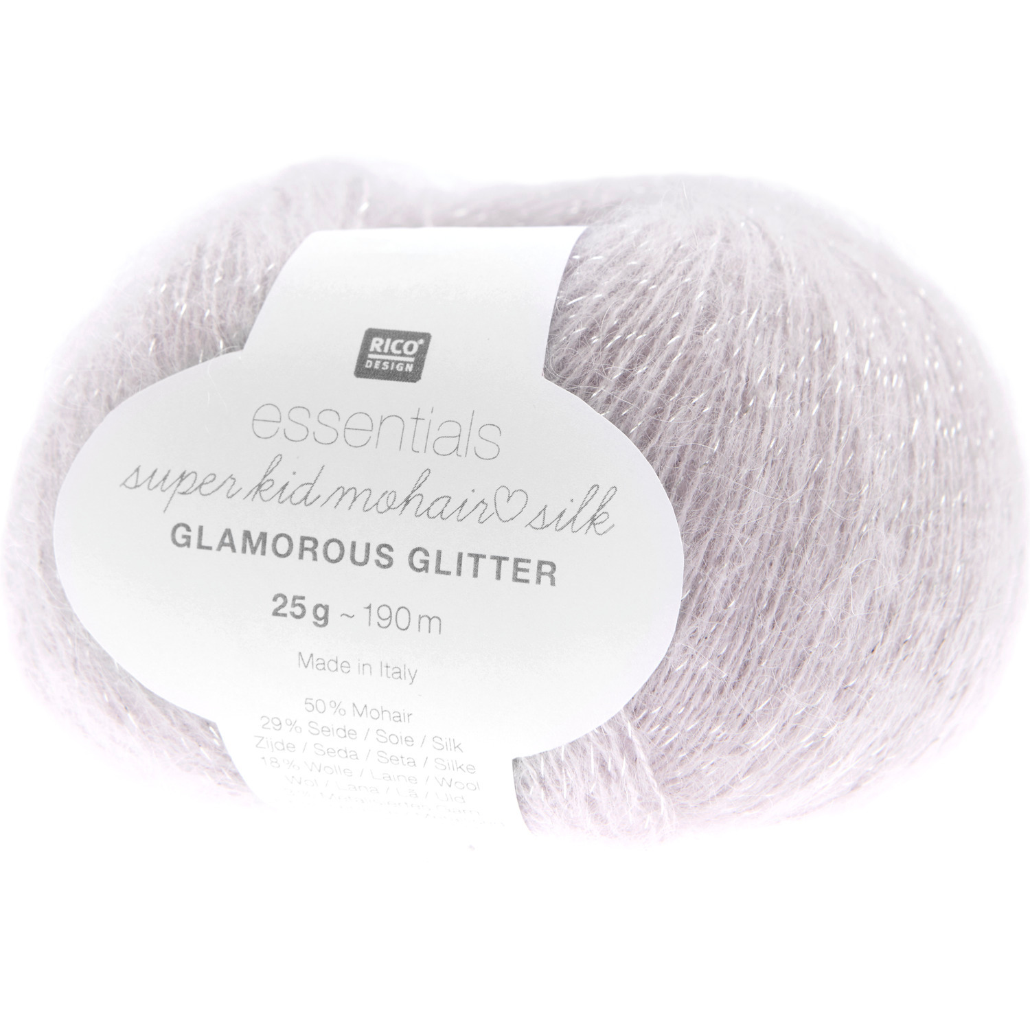 Strickset Dreieckstuch Modell 08 aus Tücher Special aus Essentials Super Kid Mohair Loves Silk Glamorous Glitter