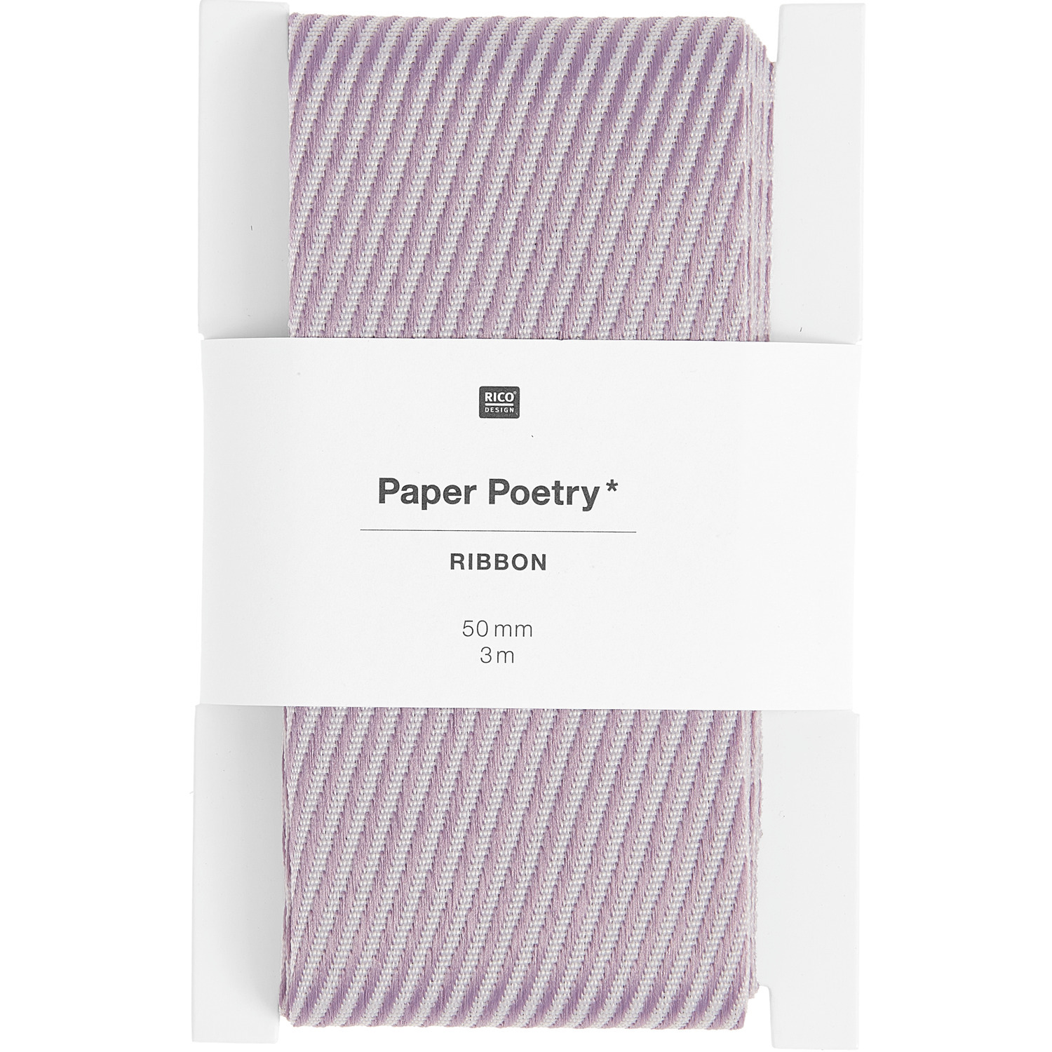 Paper Poetry Webband diagonale Streifen 50mm 3m