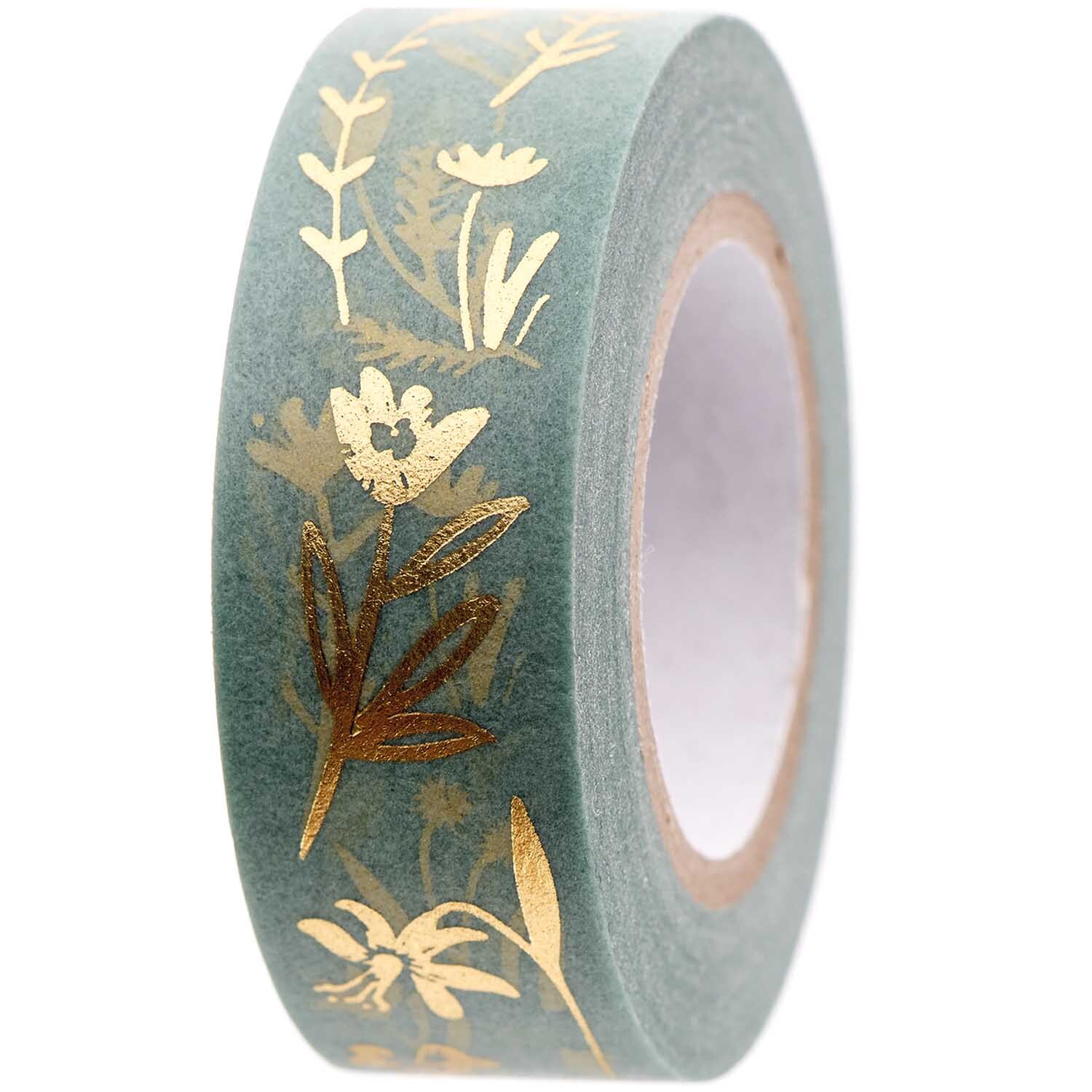 Paper Poetry Tape Bunny Hop Streublumen mint 1,5cm 10m