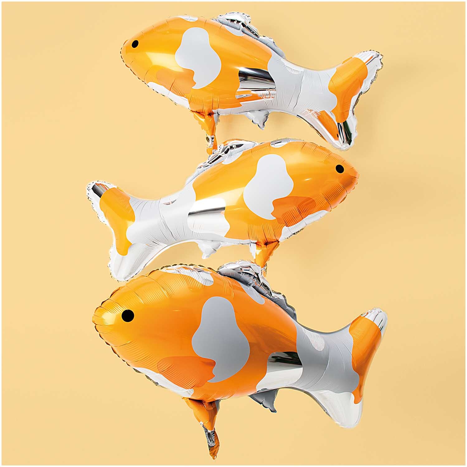 Folienballon Koi silber 86x58,5cm