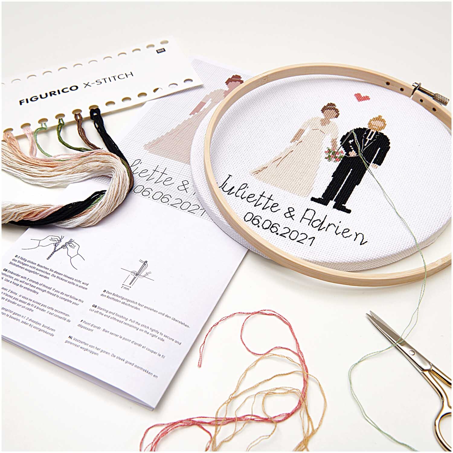 Figurico Stickpackung Wedding Ø 20cm