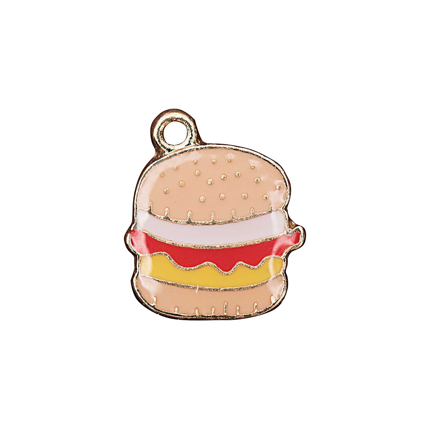 Anhänger Hamburger 12,5x12mm Emaille