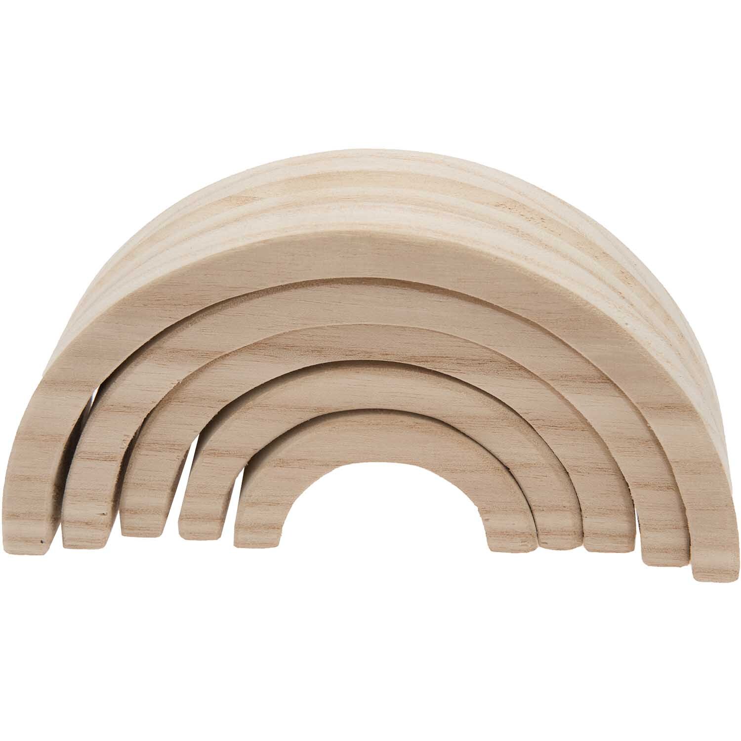 Holz-Regenbogen 18x9x5cm 5teilig