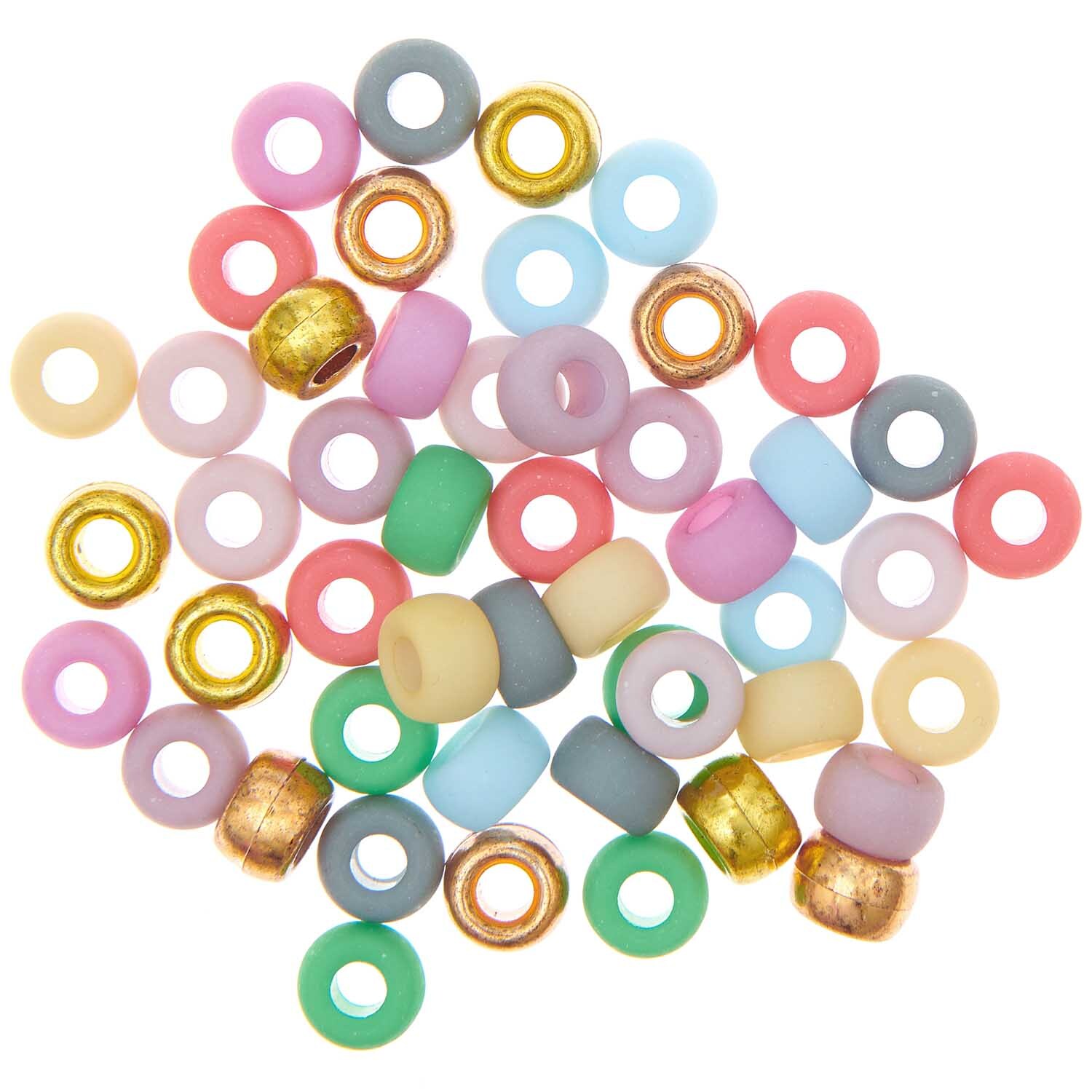 itoshii - Ponii Beads matt Fashion 9x6mm 400 Stück