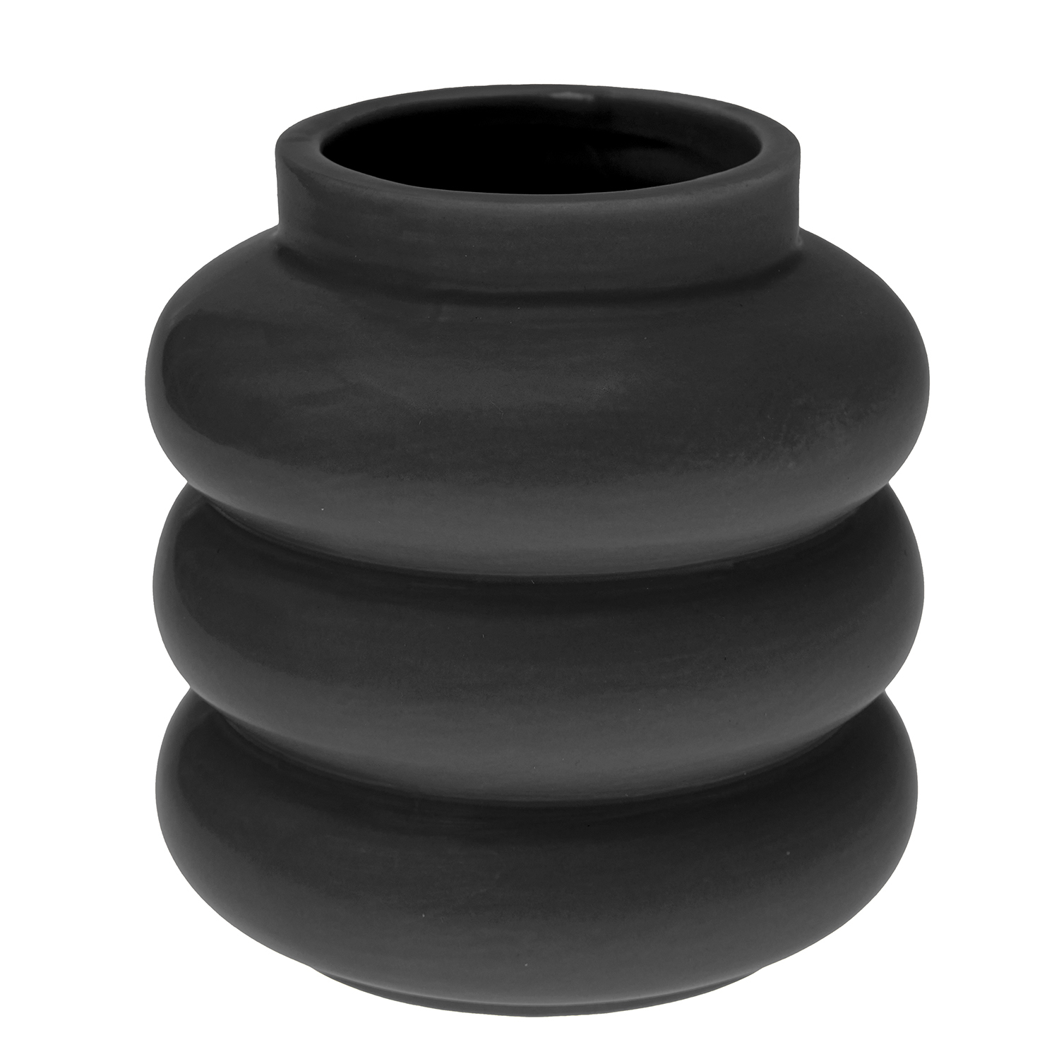 Keramik Vase schwarz