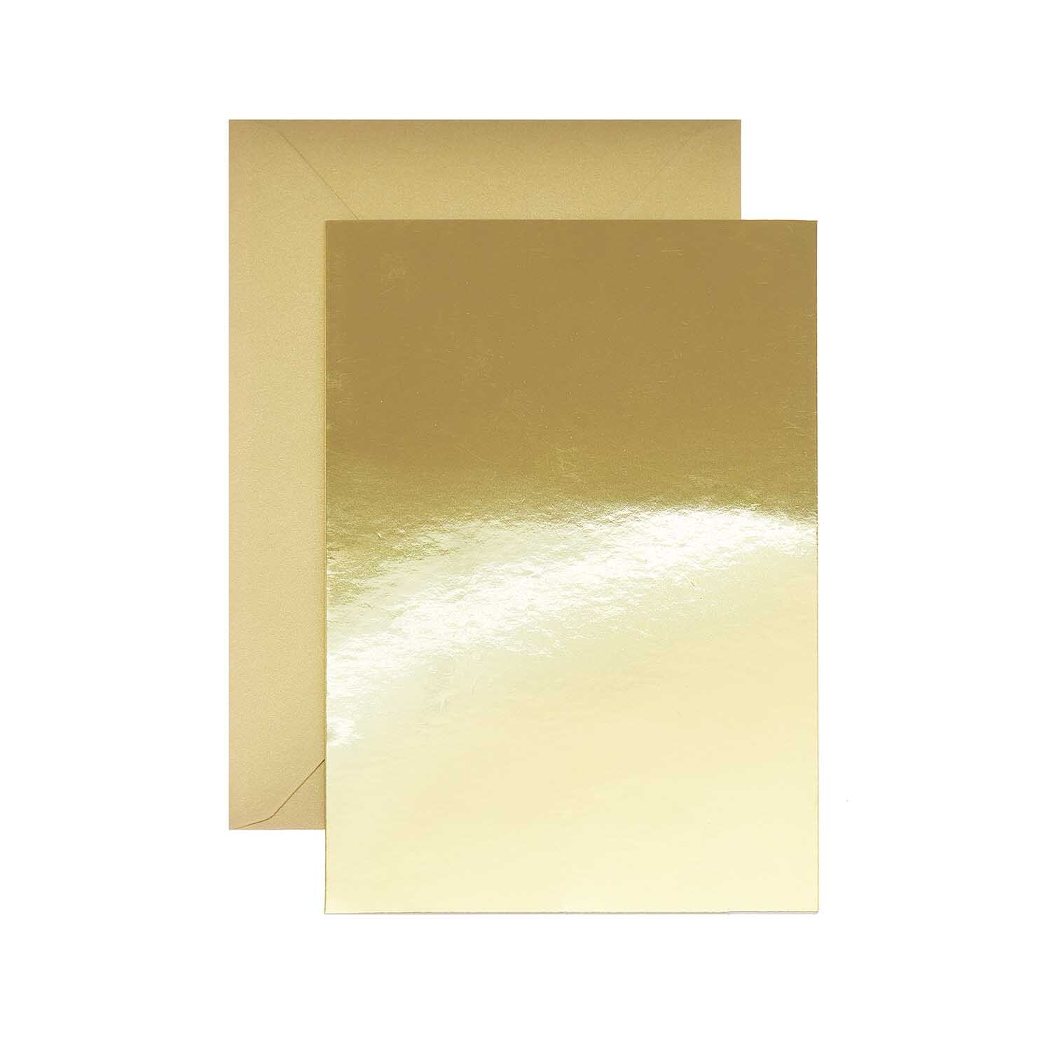 Paper Poetry Kartenset Spiegelkarton gold A7/C7 20teilig