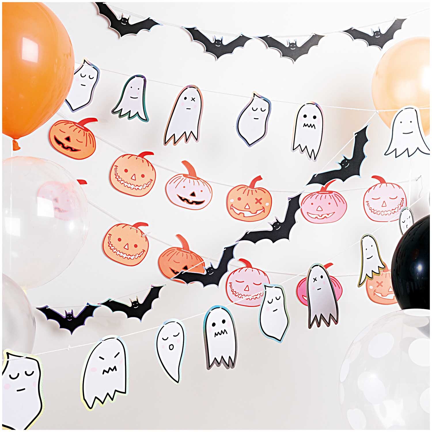 Paper Poetry Girlande Halloween Kürbis 3m