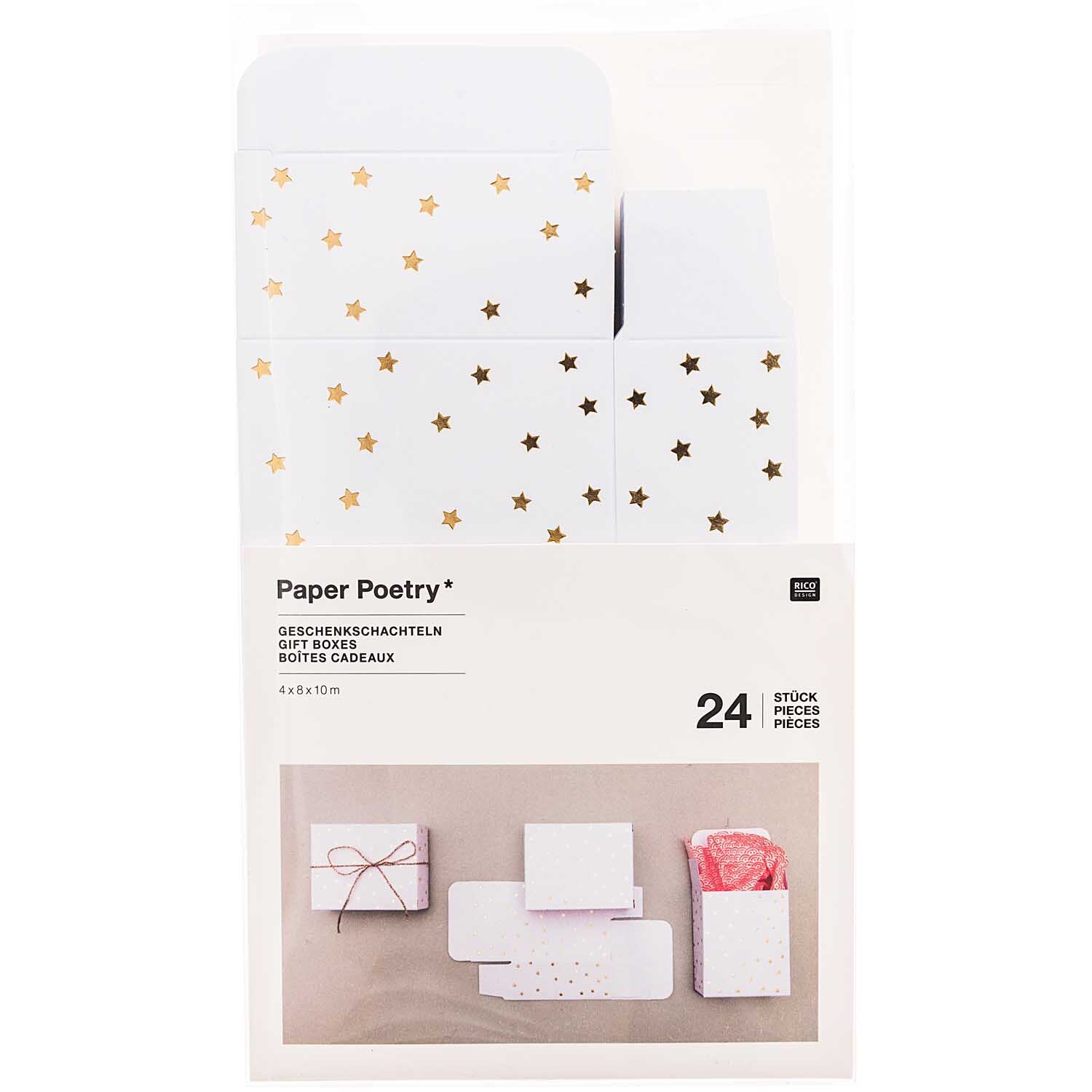 Paper Poetry Adventskalender Boxen Set 24teilig