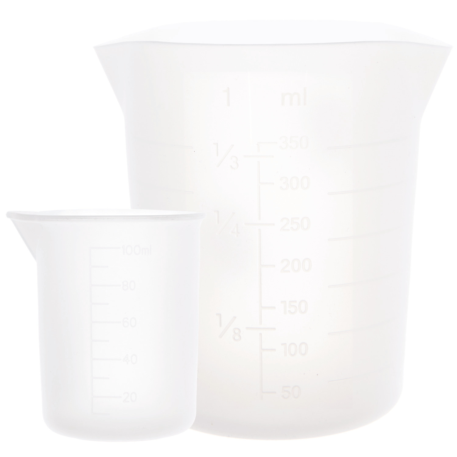 Messbecher-Set aus Silikon 100 ml & 350 ml