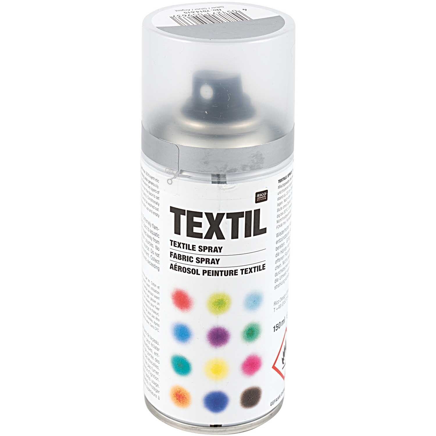 Textil Spray silber 