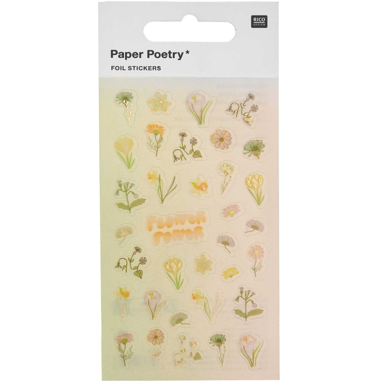 Paper Poetry Foliensticker Futschikato Flower Power