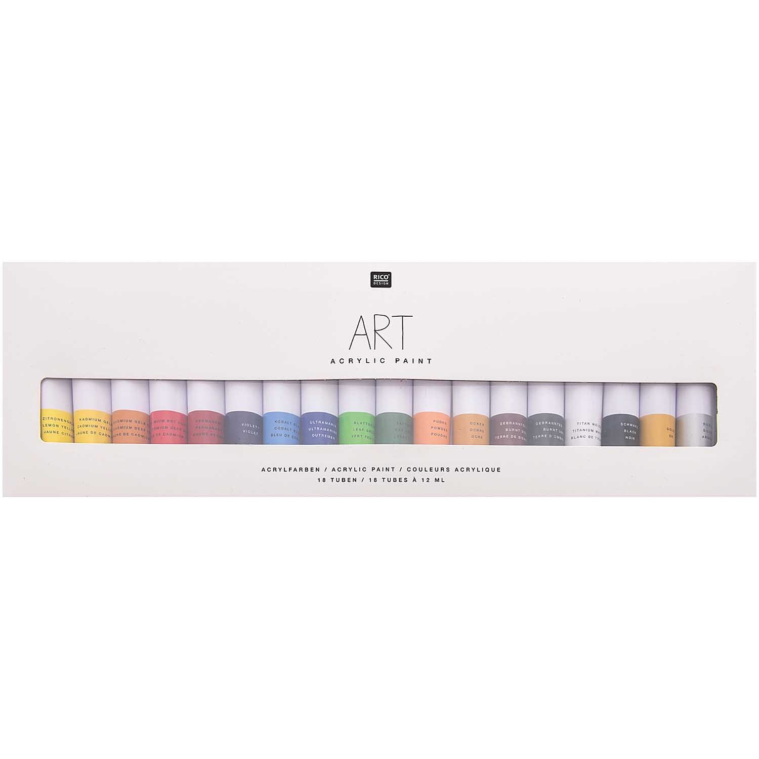 Art Künstler Acrylfarben-Set Basic 18x12ml