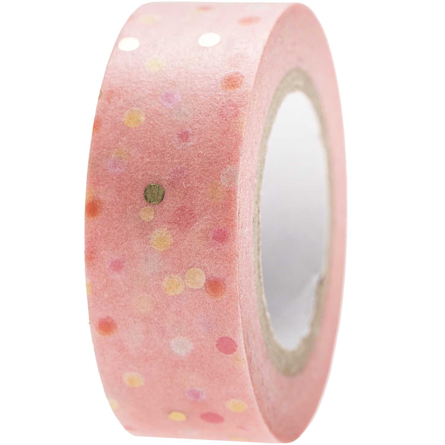 Paper Poetry Tape Crafted Nature Punkte rosa 1,5cm 10m