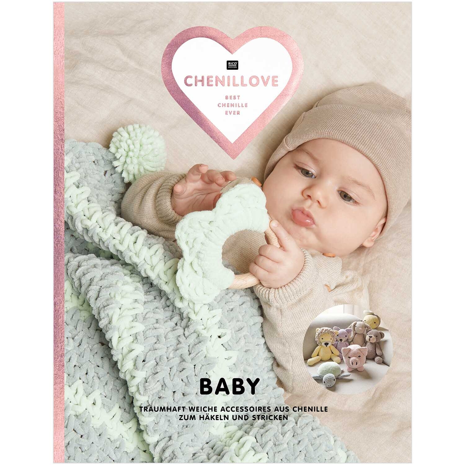 Häkelset Decke Modell 02 aus Baby Chenillove