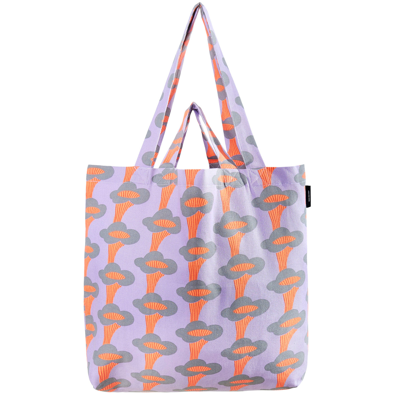 Canvas-Shopper Pfifferlinge Neon Flieder