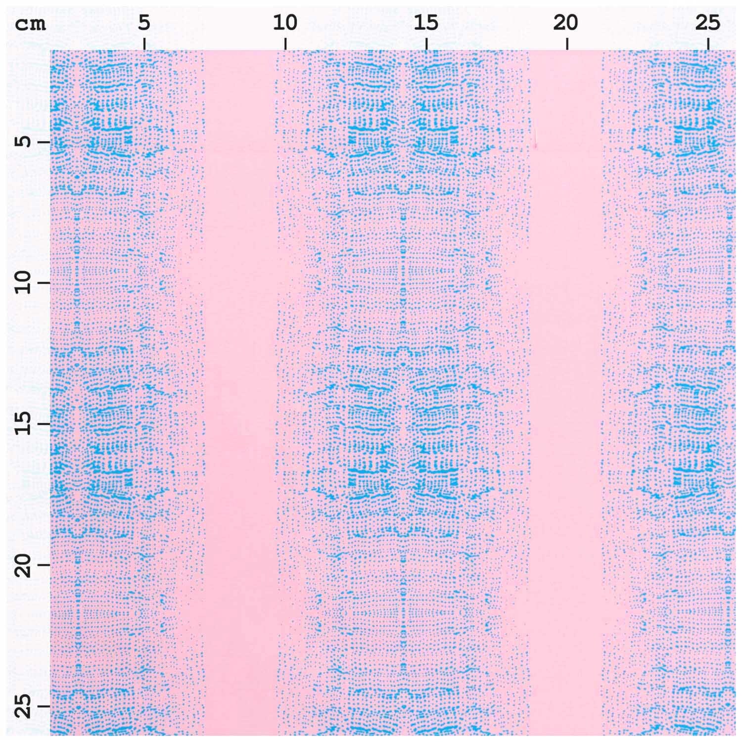 Stoffabschnitt Druckstoff Muster bonbonrosa-azur 50x140cm