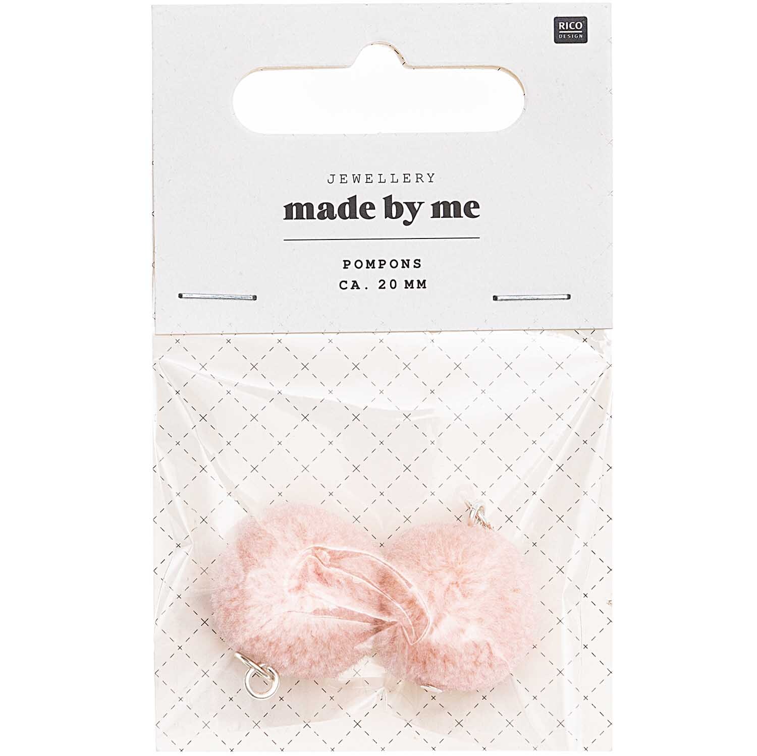 Pompons mit Öse 2cm 2 Stück