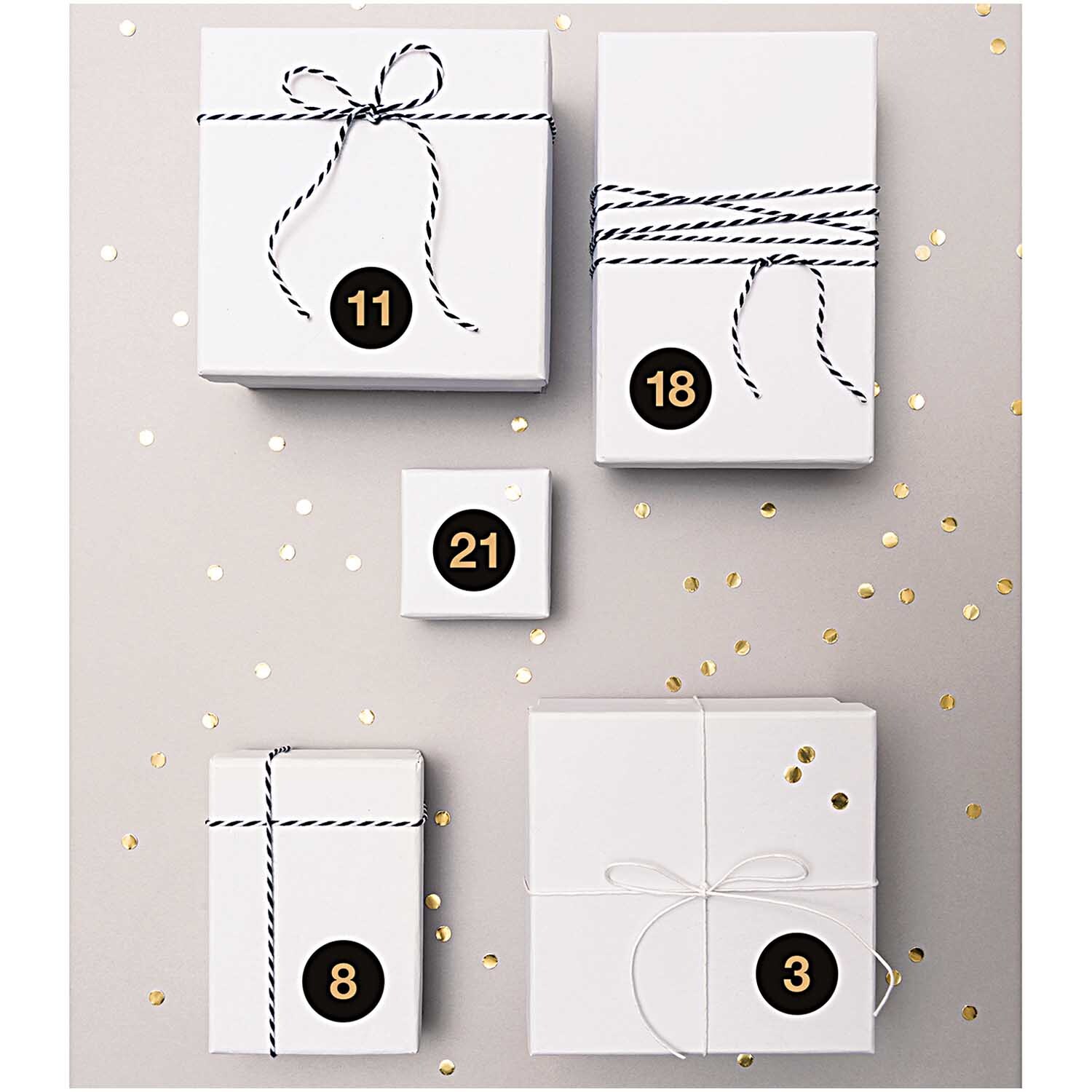 Paper Poetry Adventskalender Sticker Zahlen 1-24