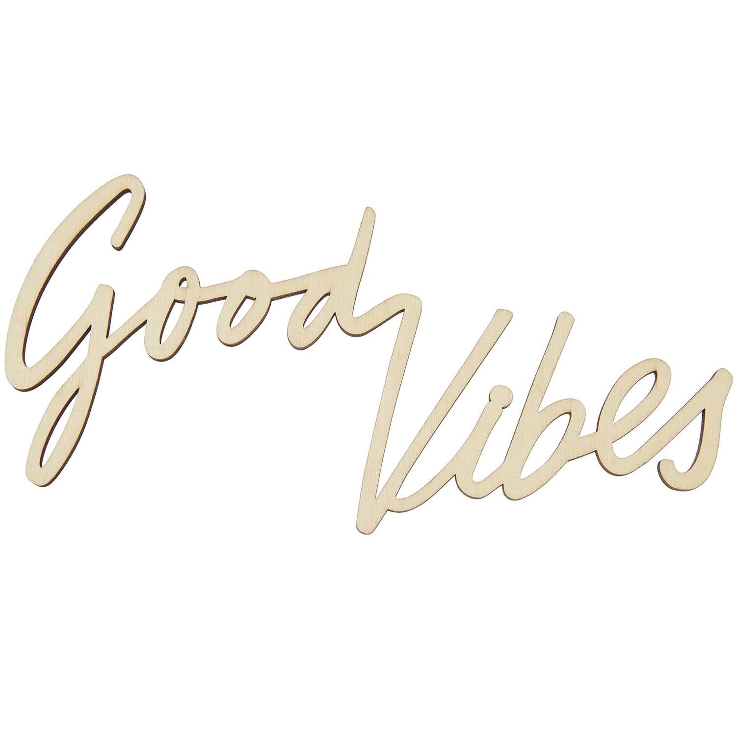 Holzschriftzug magnetisch "Good Vibes" 26x13cm