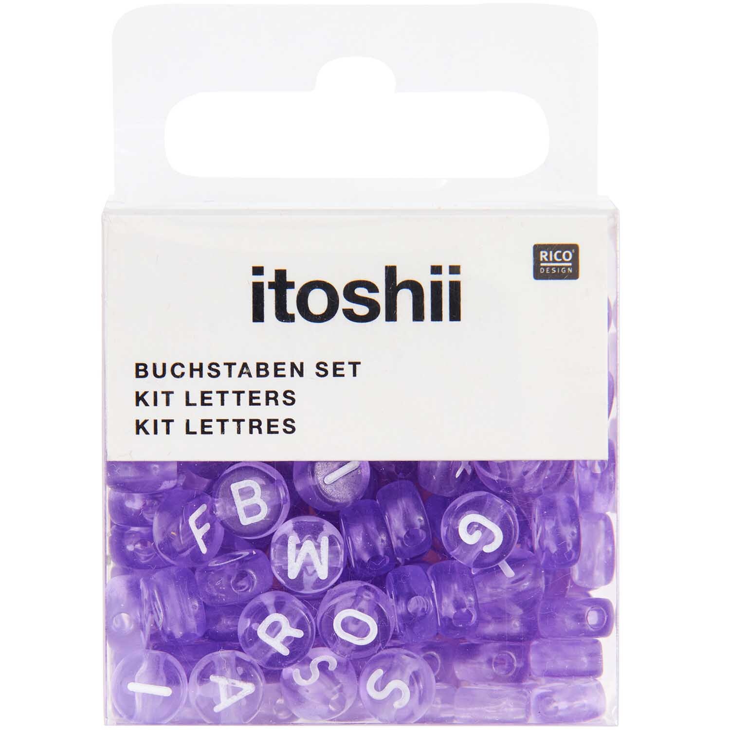 itoshii Perlen Buchstaben-Mix rund 7x4mm 165 Stück