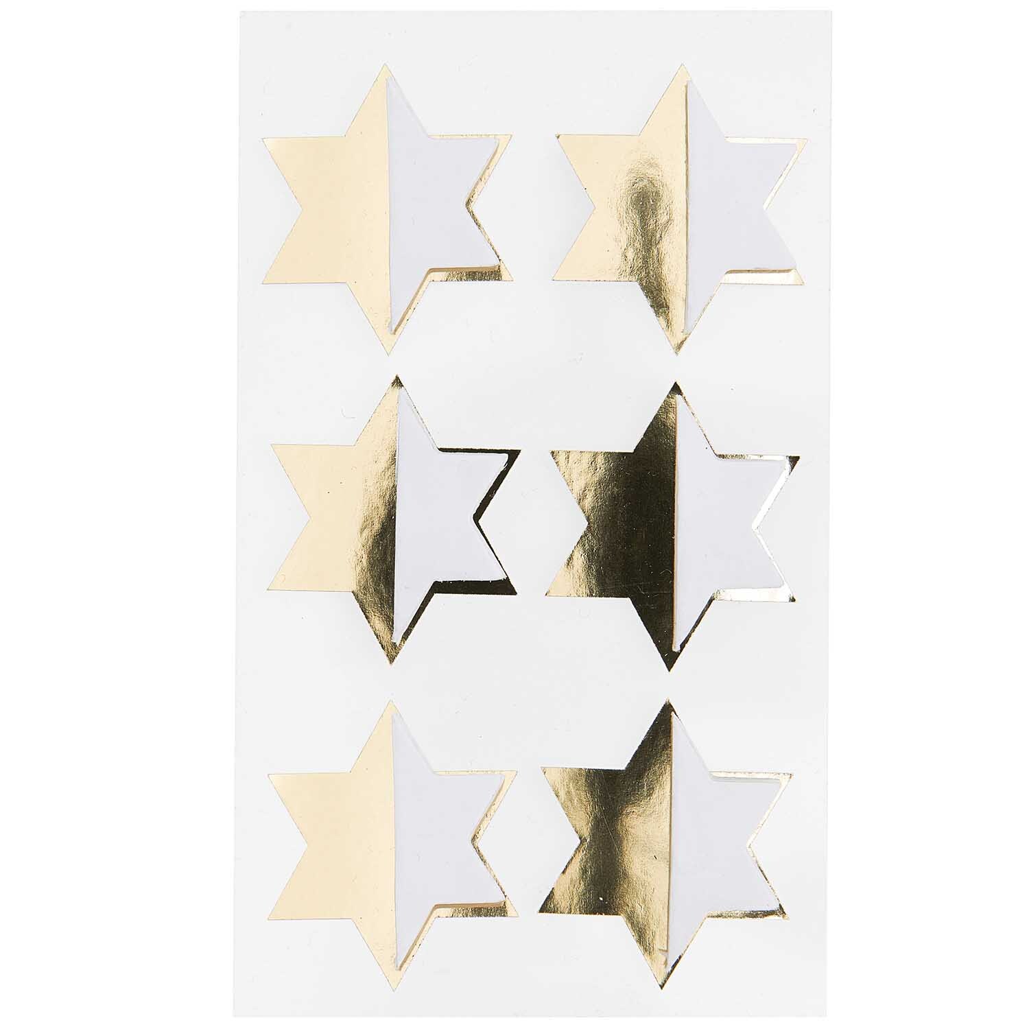 Paper Poetry Wabenpapiersticker Sterne 1 Blatt