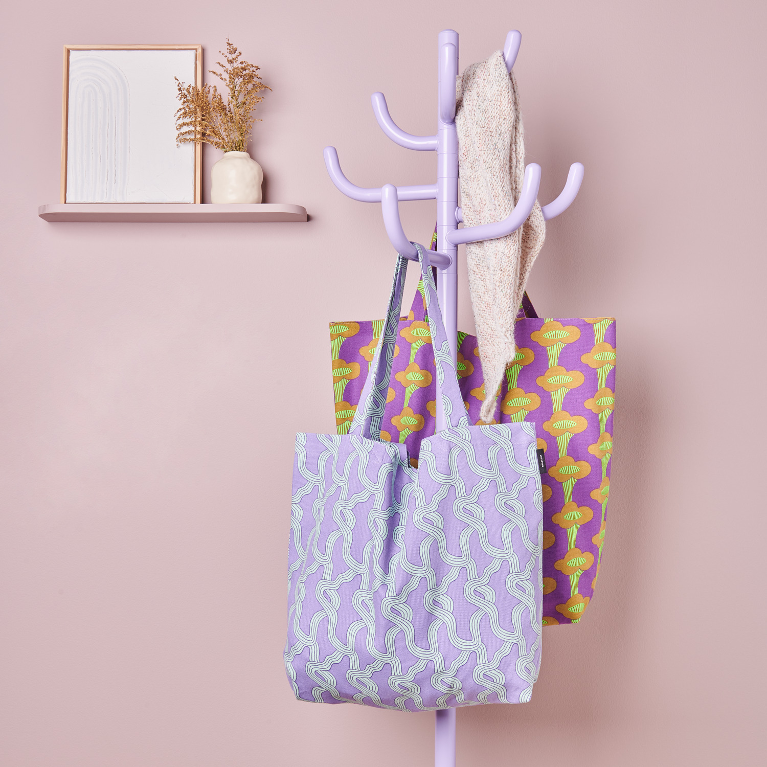 Canvas-Shopper Myzel Flieder