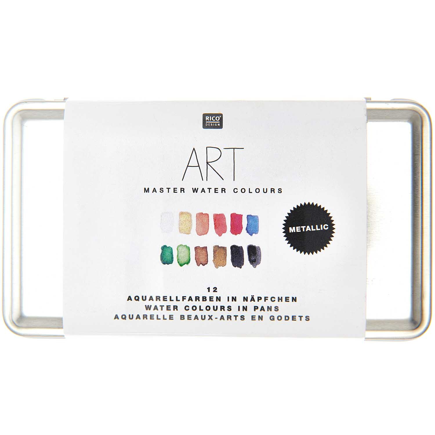 ART Master Metallic Aquarellfarben 12 Farben