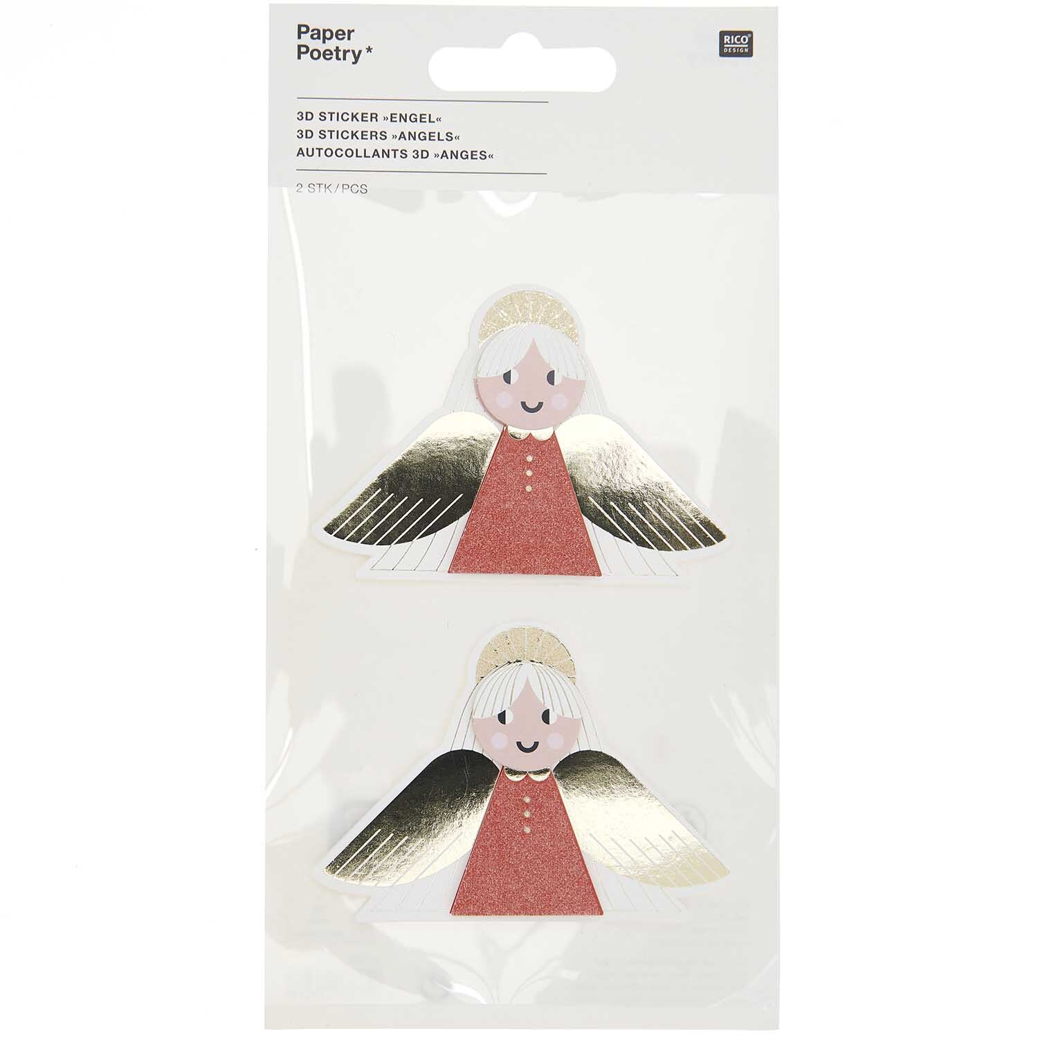 Paper Poetry 3D Sticker Engel 1 Blatt