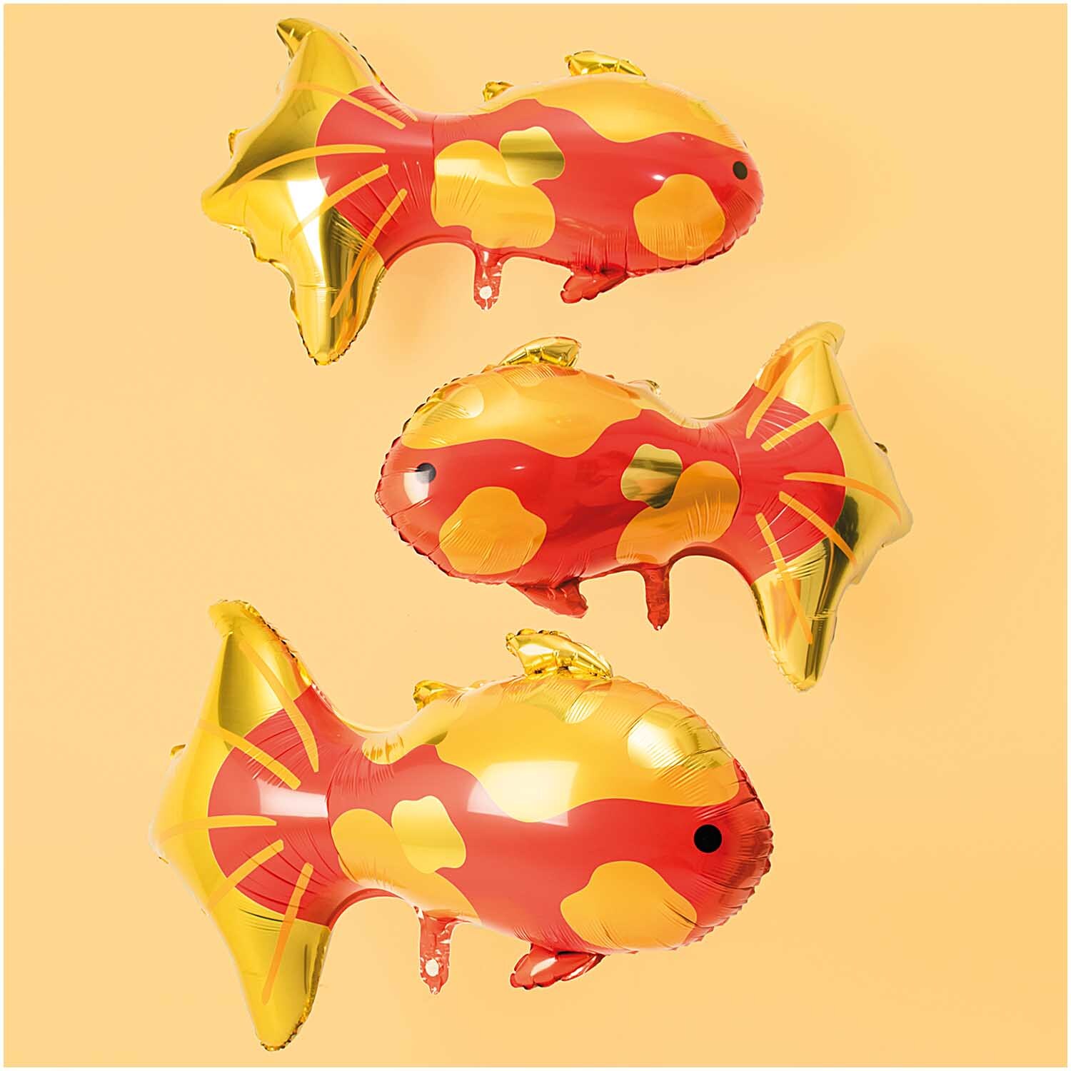 Folienballon Koi gold 85x54,5cm