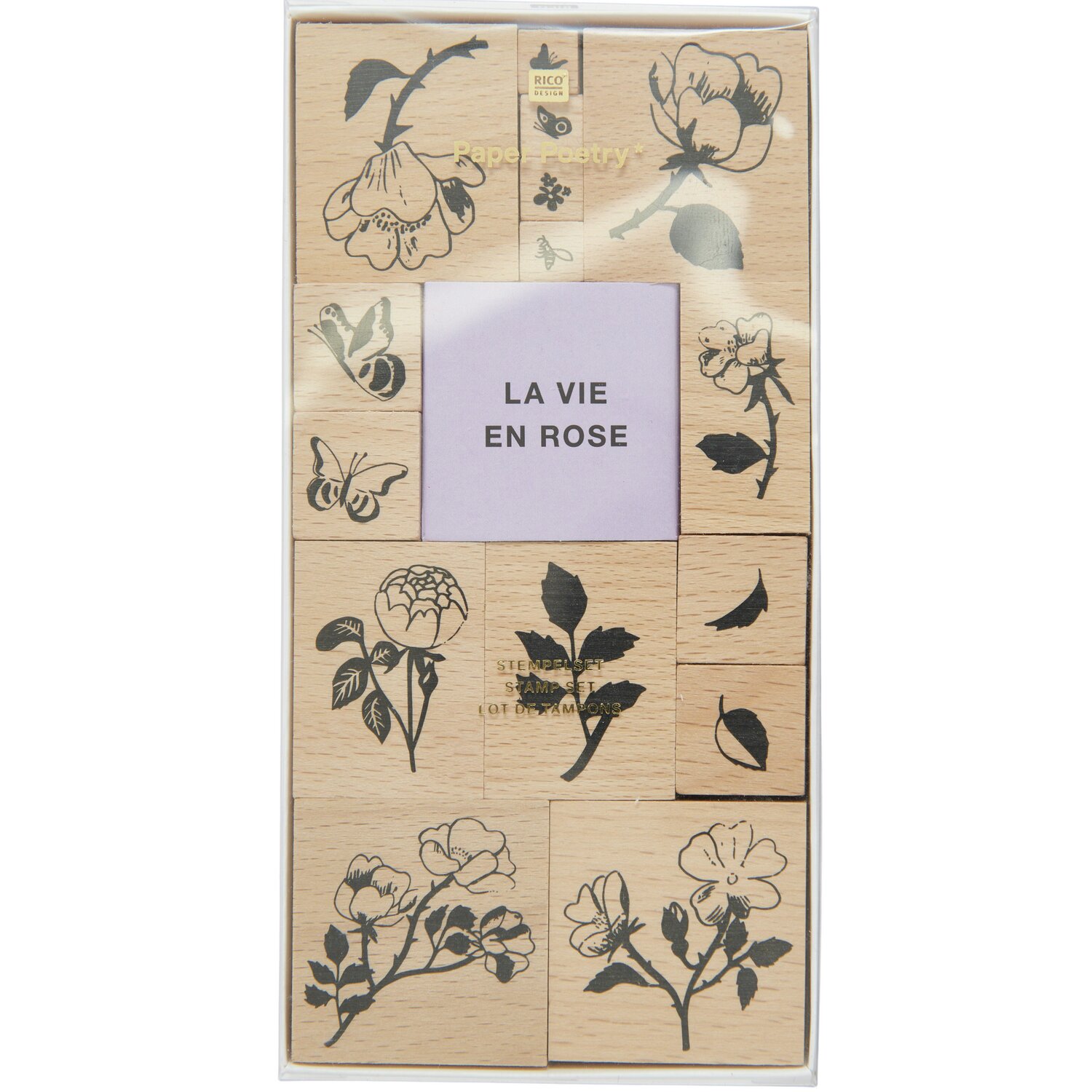 Paper Poetry Stempelset La Vie en Rose Roses