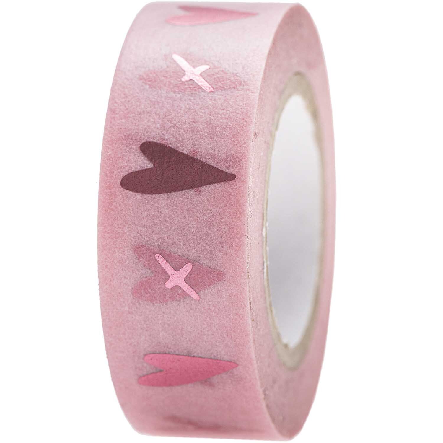 Paper Poetry Tape It must be love Herzen rosa 1,5cm 10m