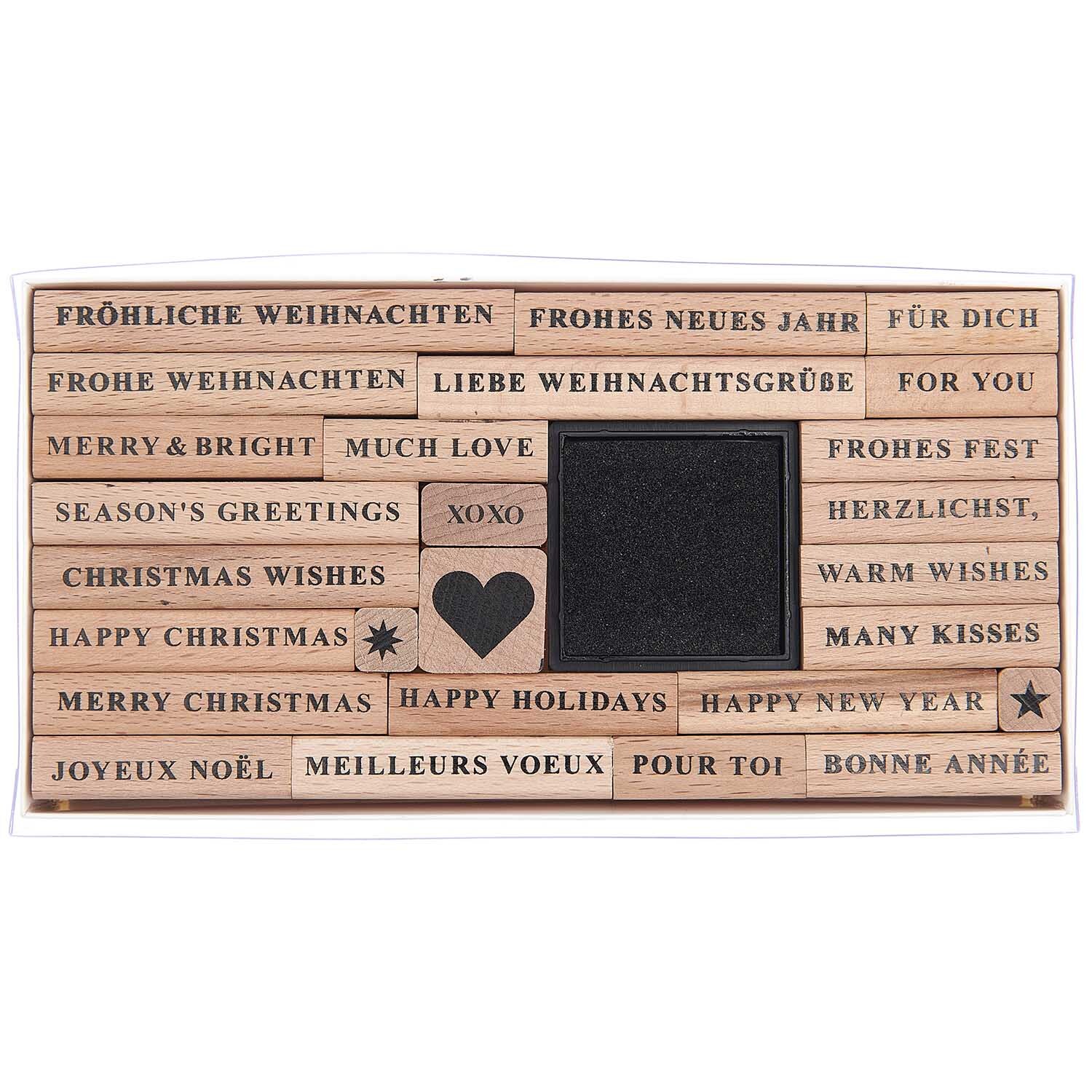 Paper Poetry XL Stempelset Merry Christmas serif 27teilig