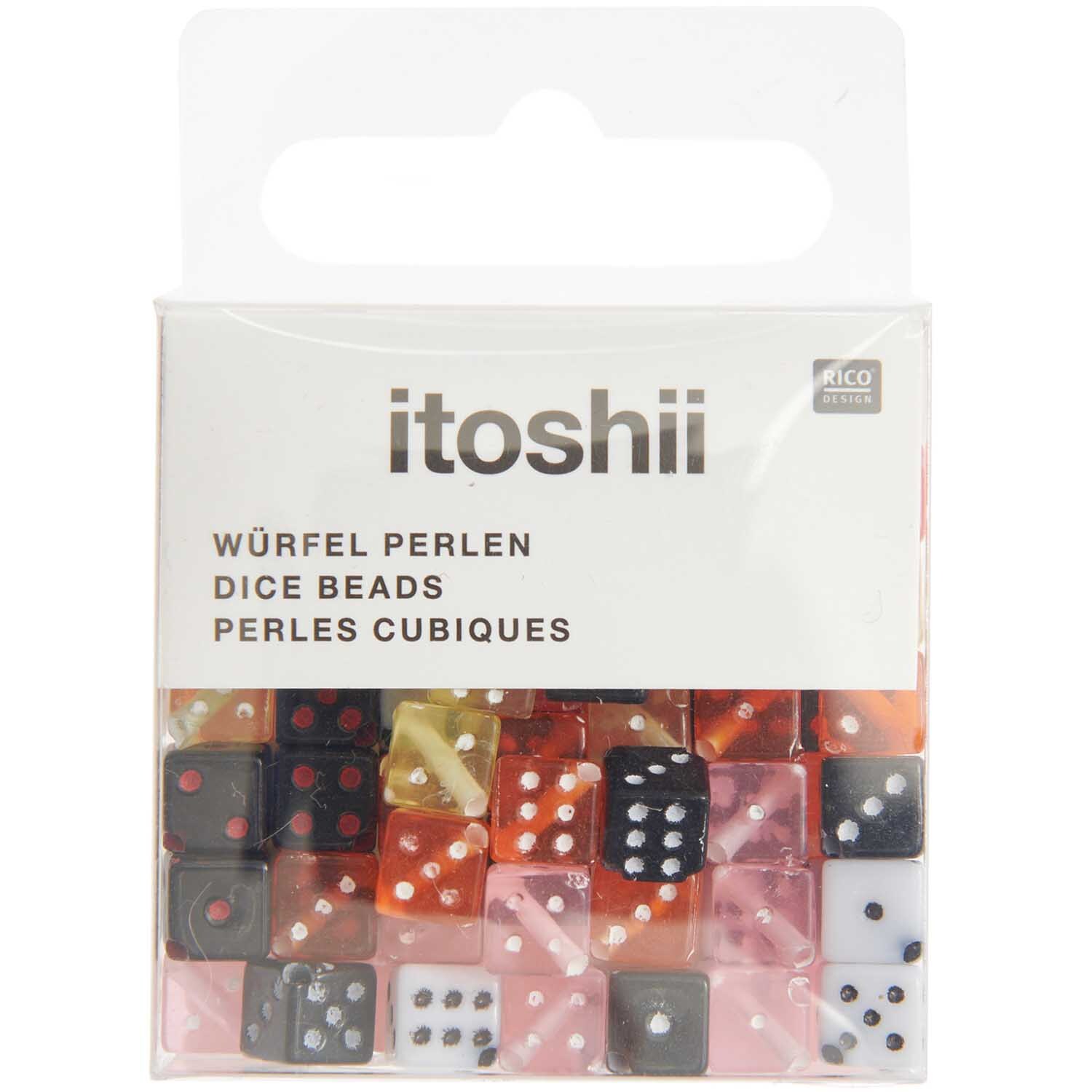 itoshii Perlen Würfel 6mm 96 Stück