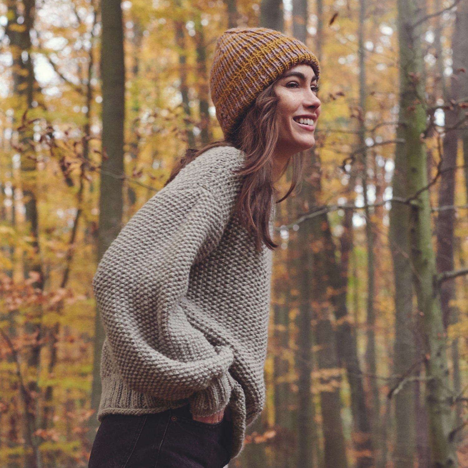 Strickanleitung Pullover und Streifenmütze aus Essentials Alpaca Twist chunky