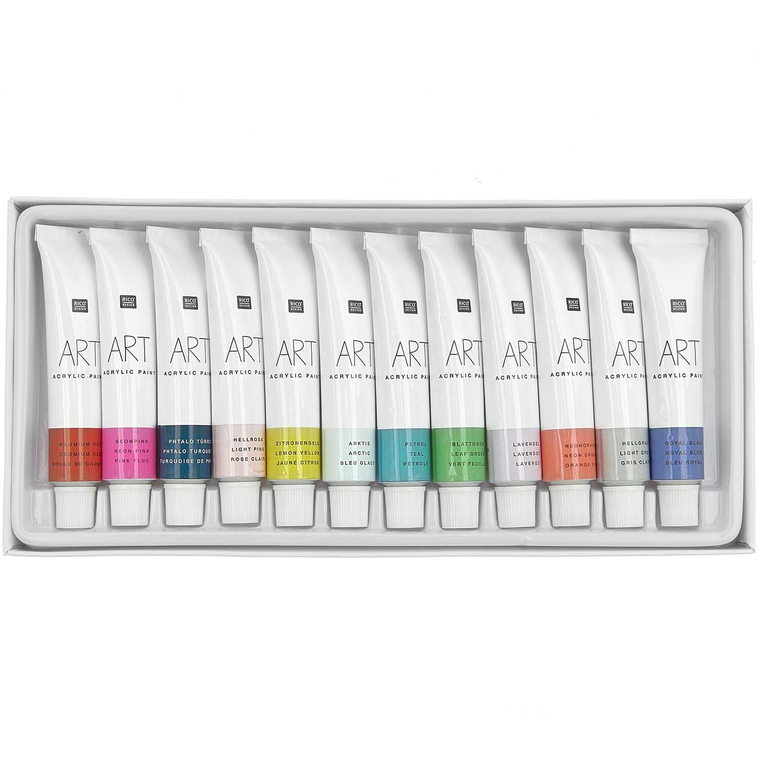 ART Künstler Acrylfarben-Set Fashion 12x12ml