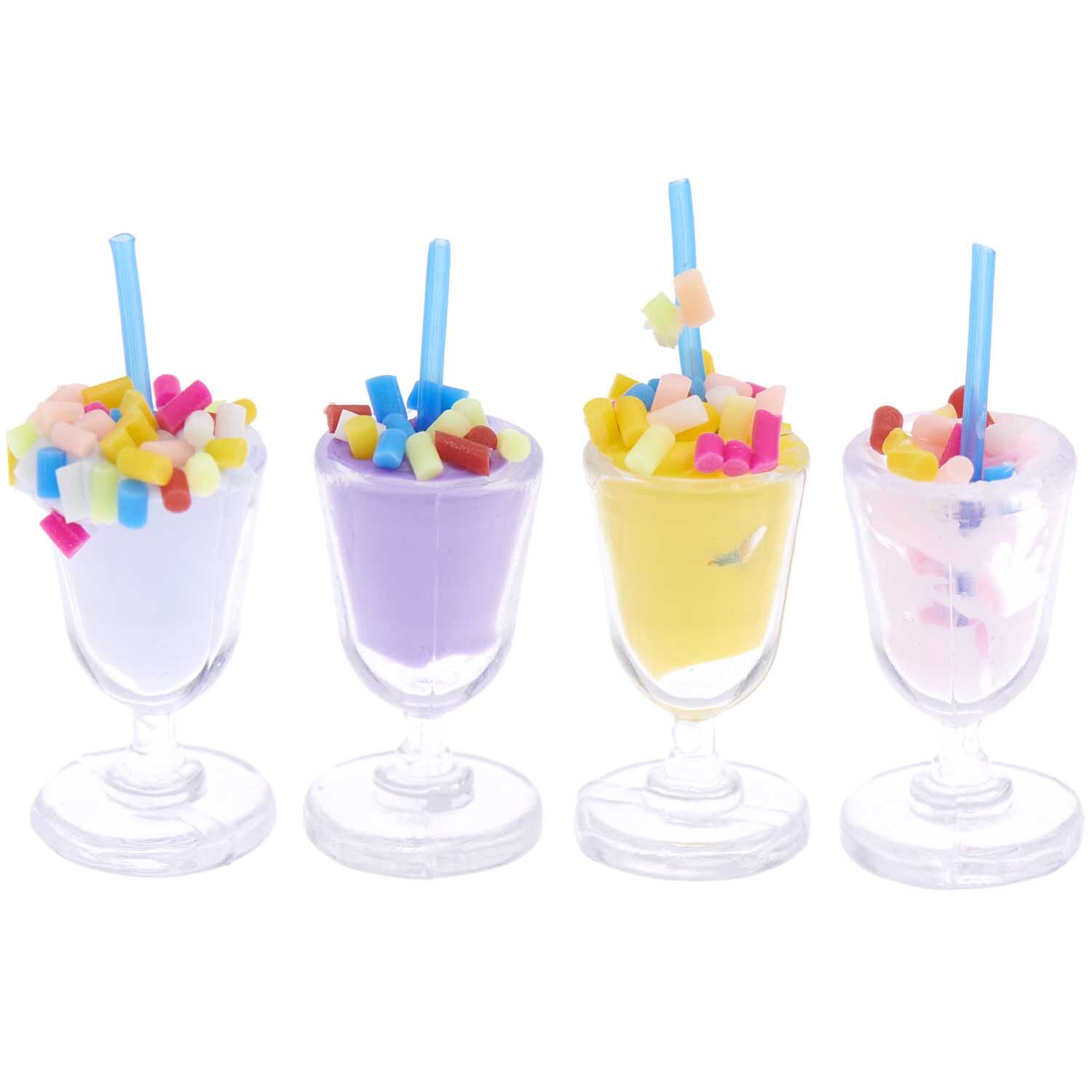 Miniatur Milchshakes 4 Stück