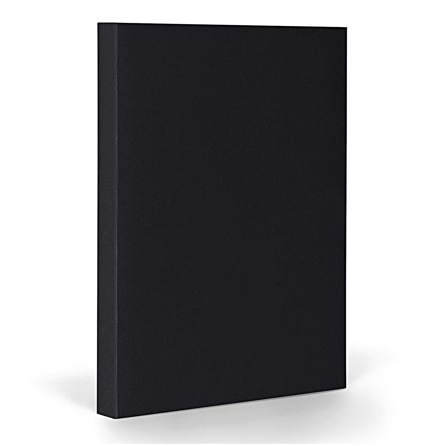 Notizbuch A5 liniert black-silver