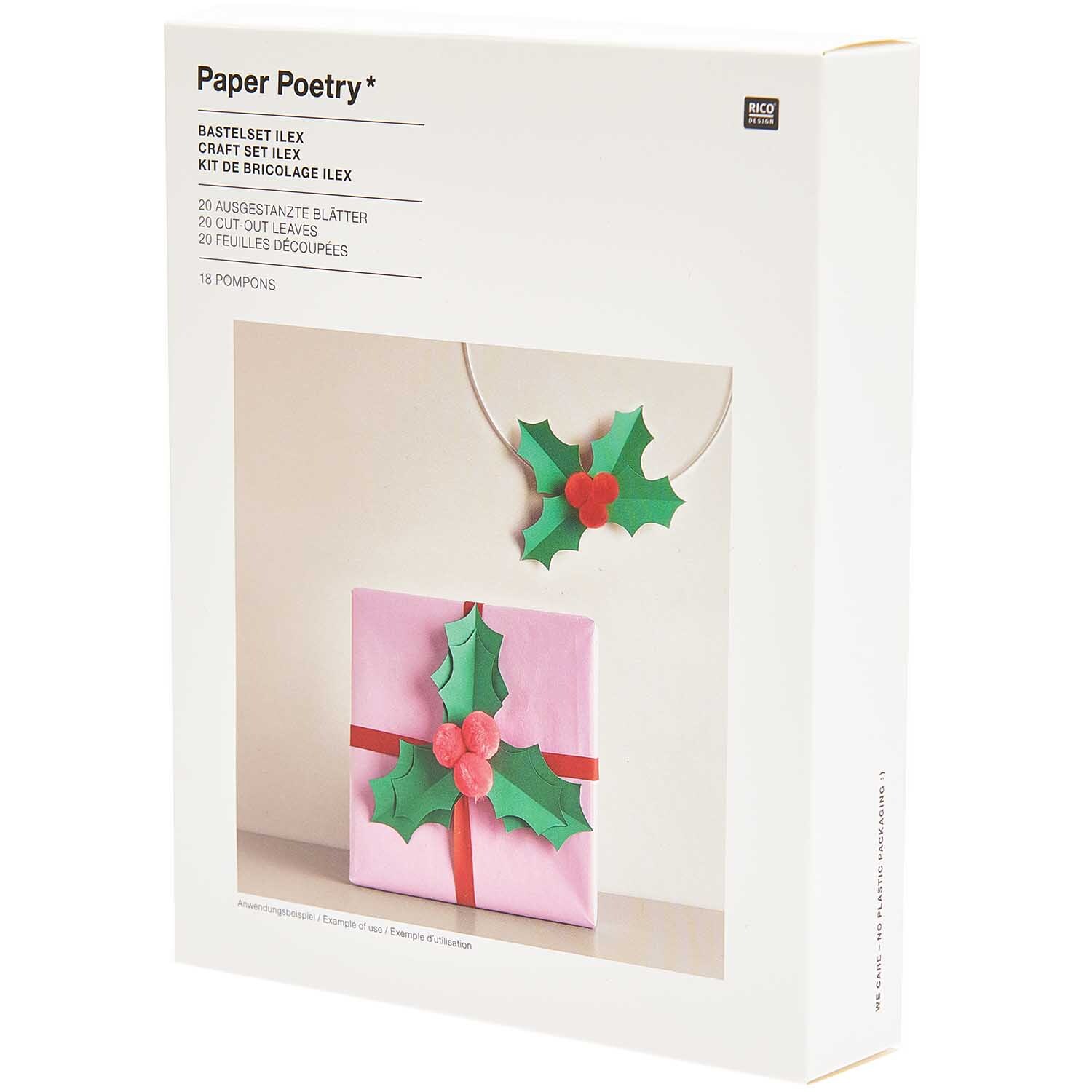 Paper Poetry Bastelset Ilex 38-teilig